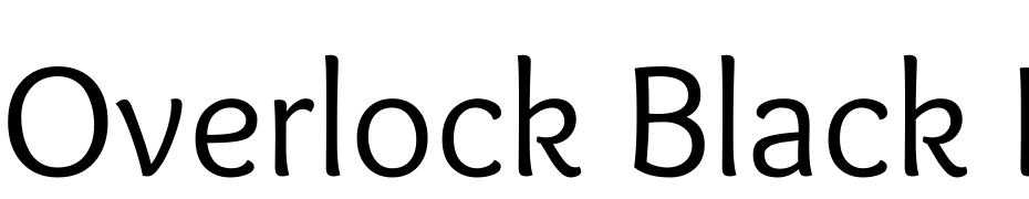 Overlock Black Italic Yazı tipi ücretsiz indir